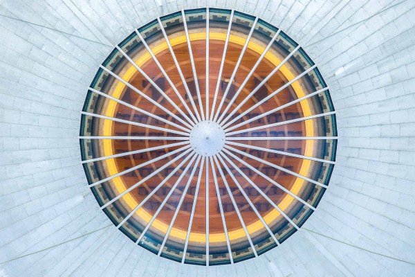 drone pic of Rotunda dome